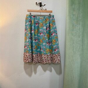 Anthropologie Midi Skirt XL in Teal